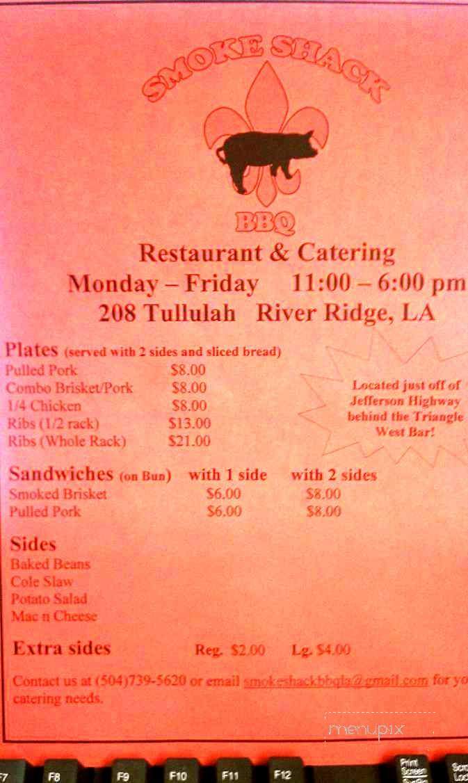 /380170980/Smoke-Shack-BBQ-River-Ridge-LA - River Ridge, LA