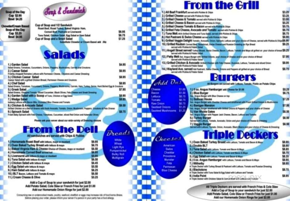 Wayland Square Diner - Providence, RI menu_pic