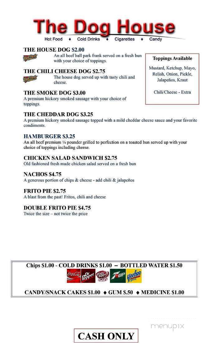 The Dog House - Nashville, TN menu_pic