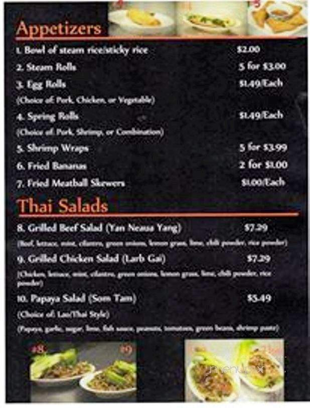 Rice Palace Thai Cuisine - Eau Claire, WI menu_pic
