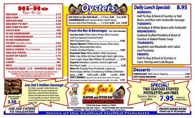 /380171200/Joe-Joes-Seafood-and-Oyster-Bar-Amite-City-LA - Amite, LA