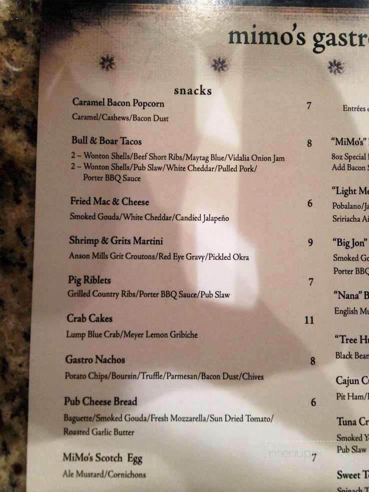 MiMo's Neighborhood Eats Drinks - Mobile, AL menu_pic