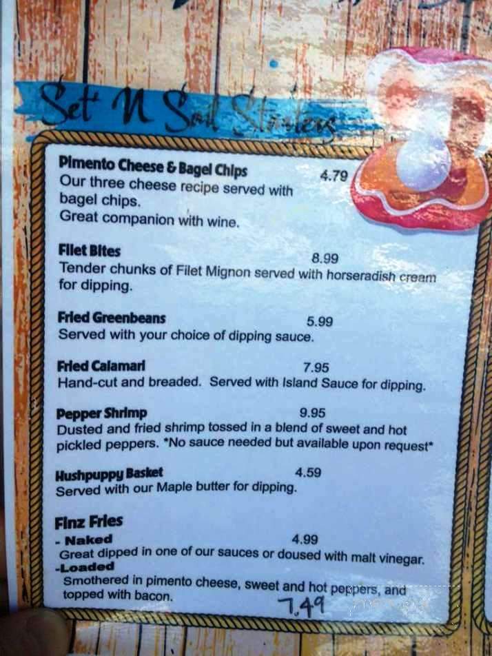 Finz Seafood House - Chapin, SC menu_pic