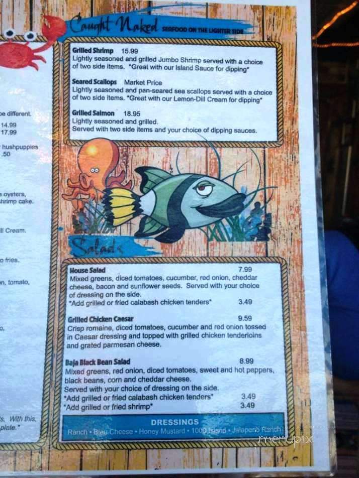 Finz Seafood House - Chapin, SC menu_pic