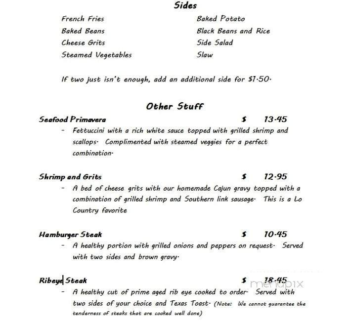 RiverTown Grill Restaurant - Wewahitchka, FL menu_pic