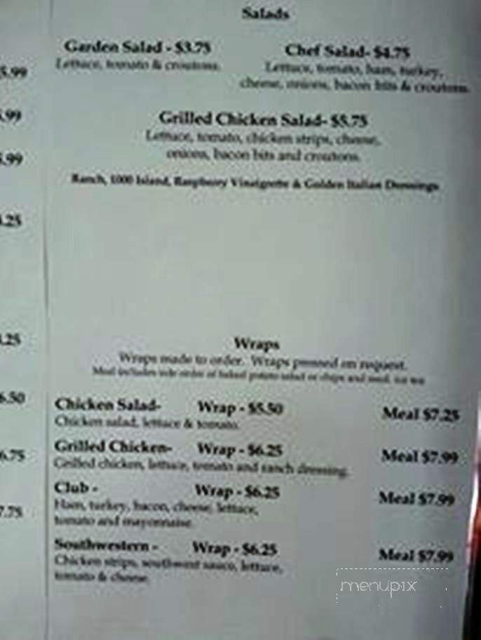 Creations & More Coffee Shop & Cafe - Hurley, MS menu_pic