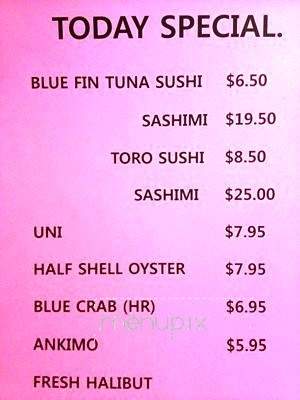 Crazy King Kong Sushi - Thousand Oaks, CA menu_pic