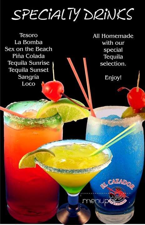 El Cazador - Clarinda, IA menu_pic
