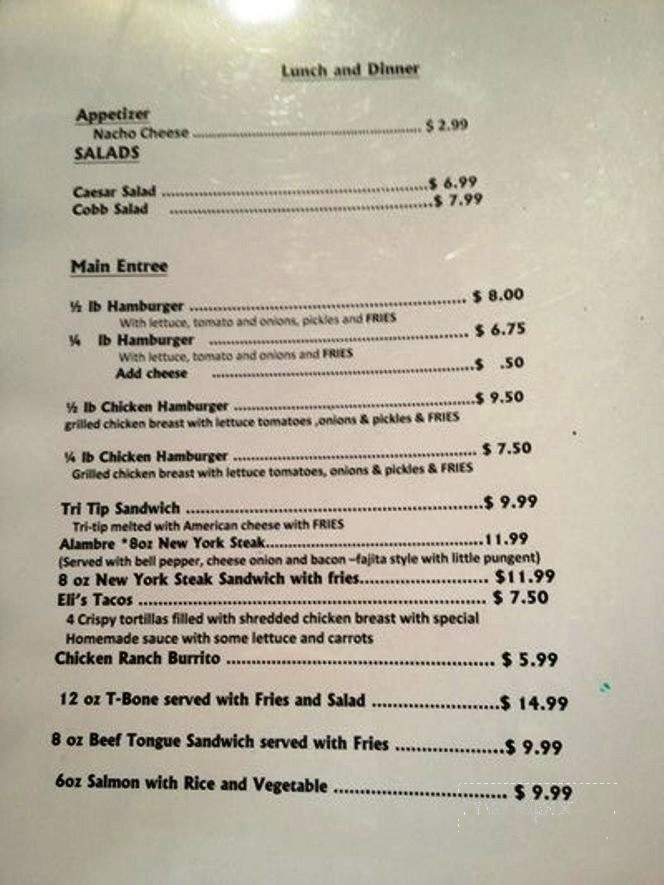 Coffee Time & Steak - Manteca, CA menu_pic