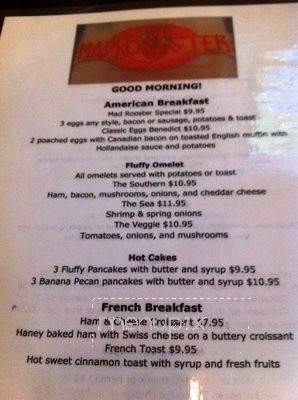Mad Rooster - Key West, FL menu_pic