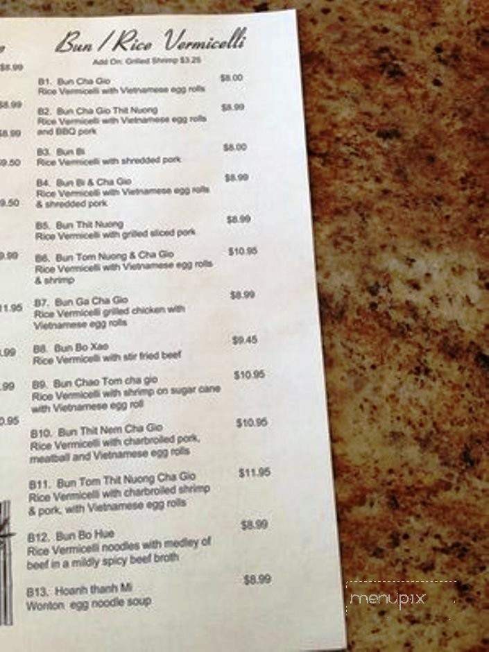 Vietnam Bistro - Howell, NJ menu_pic