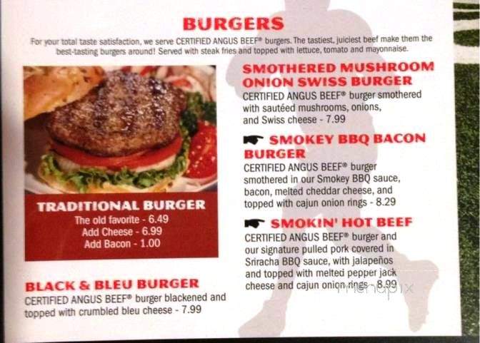 Cleat Chasers Restaurant & Bar - Myrtle Beach, SC menu_pic