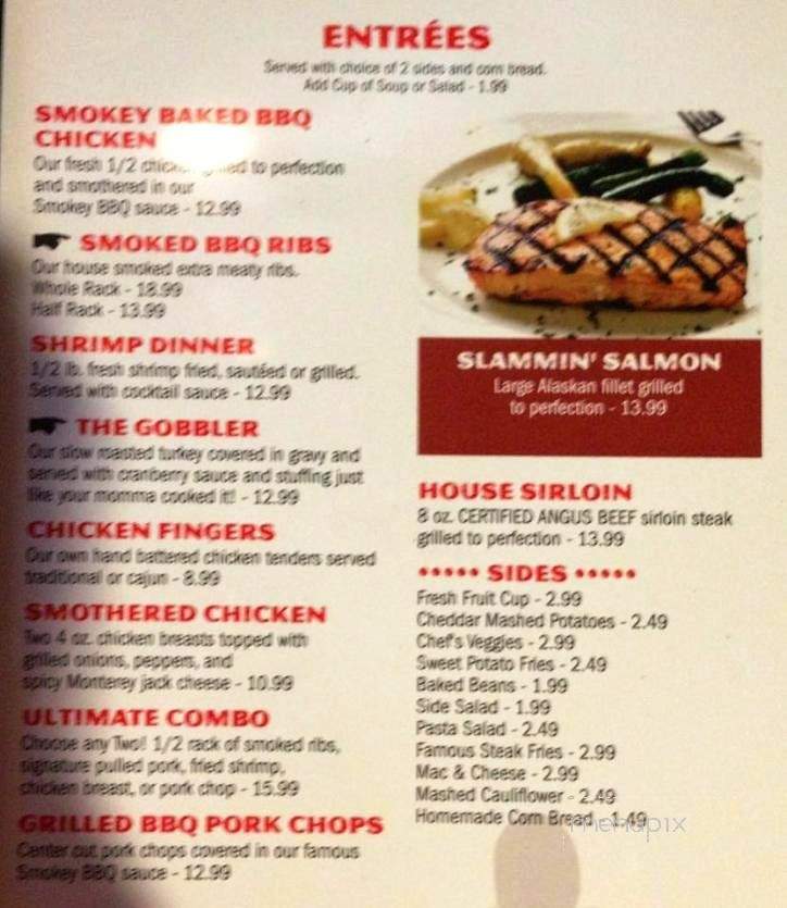 Cleat Chasers Restaurant & Bar - Myrtle Beach, SC menu_pic