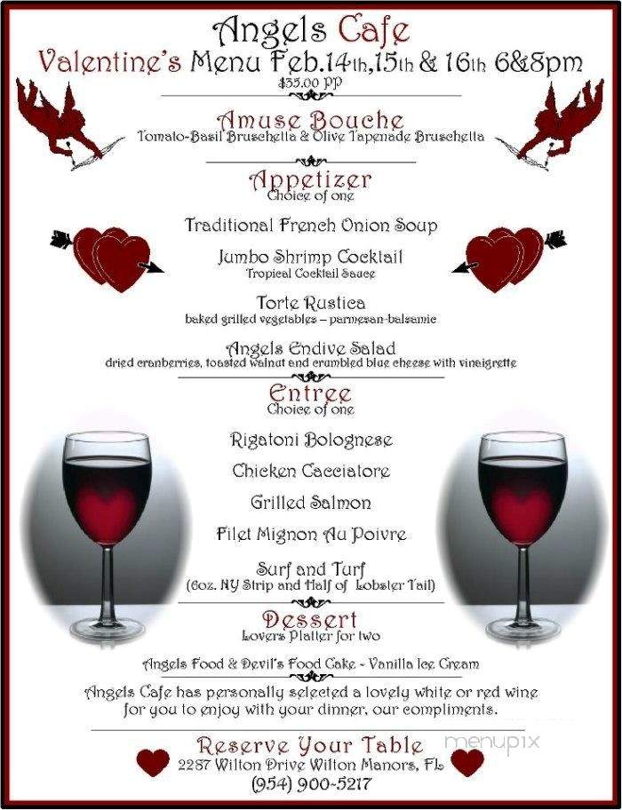 Angels Cafe - Wilton Manors, FL menu_pic