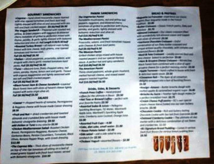 B1 Breadshop - Los Angeles, CA menu_pic