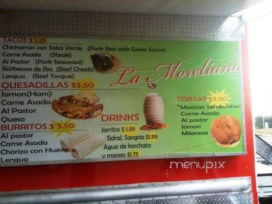 Taqueria La Moreliana - Tallahassee, FL menu_pic