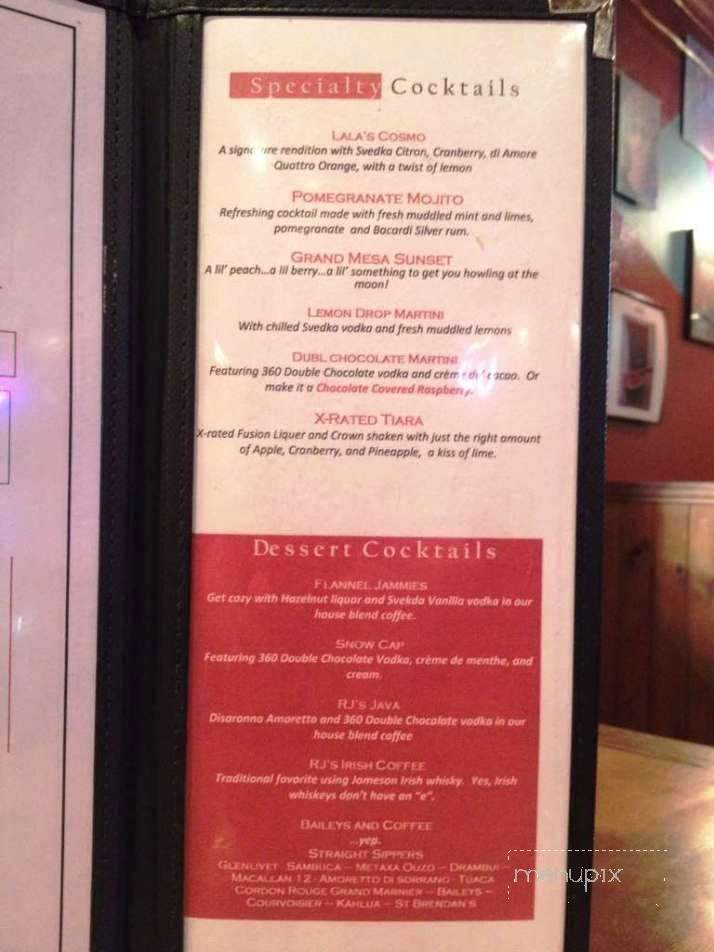 RJ 's Steak House - Cedaredge, CO menu_pic