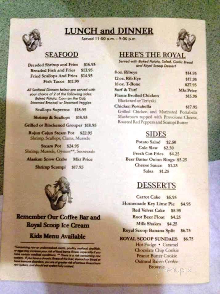 Rosie's Cafe & Grill - Sanibel, FL menu_pic