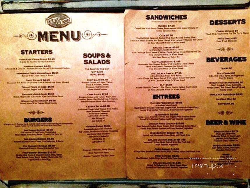 Cafe Dobre' - La Grange, TX menu_pic