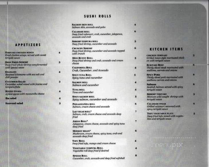 Sushi Zen - El Paso, TX menu_pic