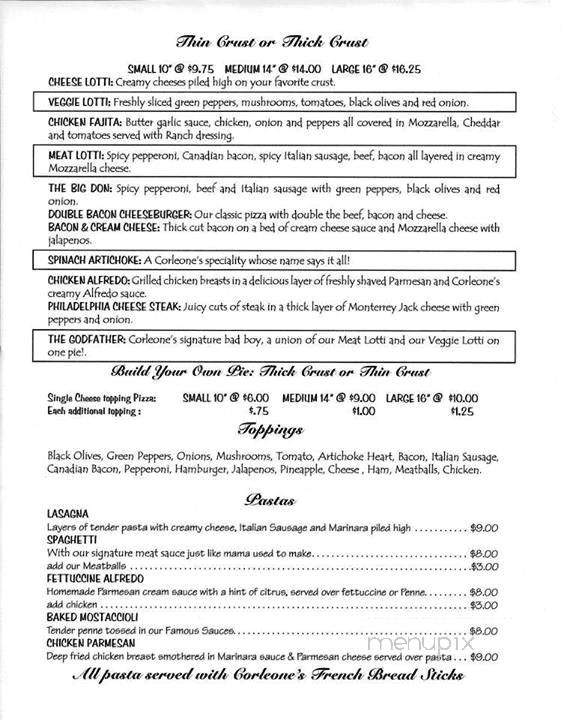 Corleones - Iola, KS menu_pic