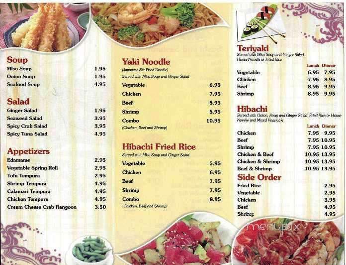 Tetsujin Japanese Sushi & Hibachi Grill - Mobile, AL menu_pic