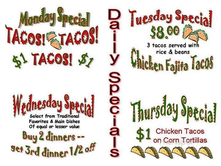 Elena's Mexican - Dearborn, MI menu_pic