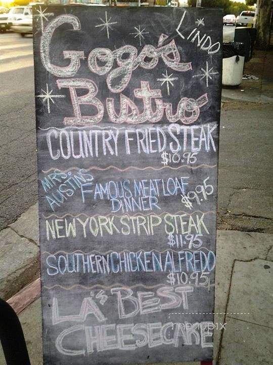 Gogo's Bistro - Los Angeles, CA menu_pic