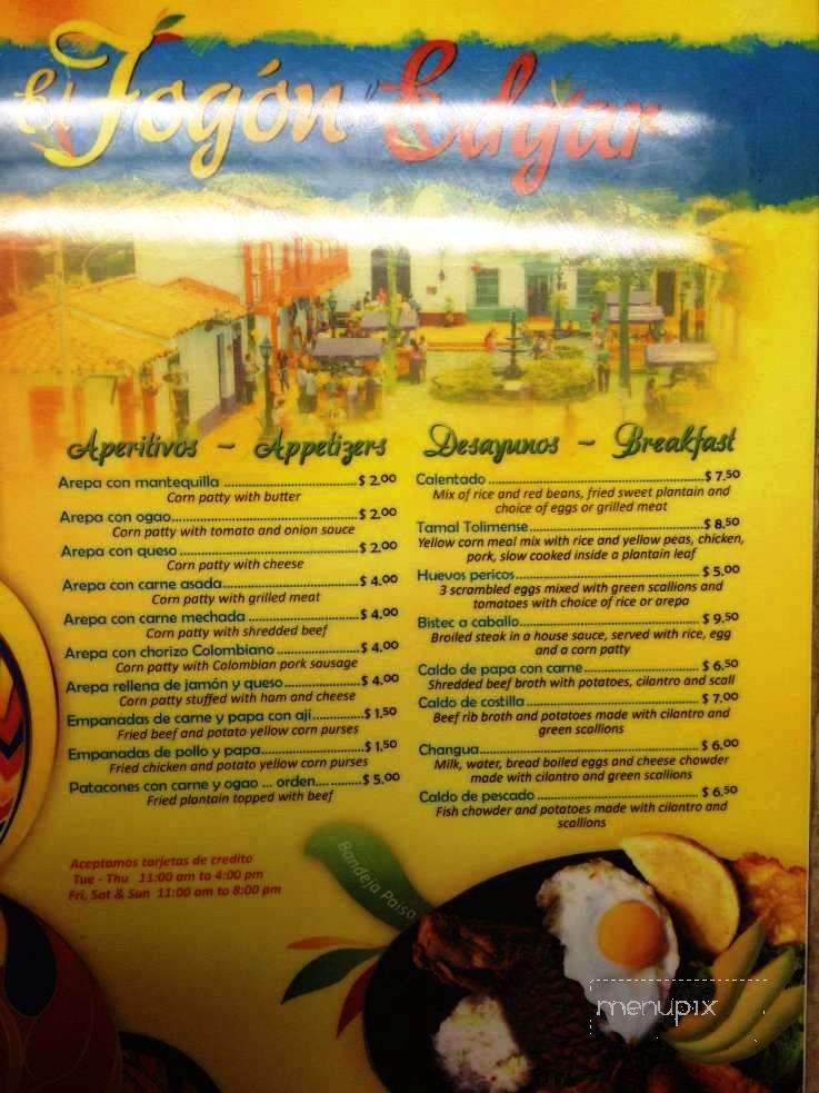 Fogon de Edgar - Oklahoma City, OK menu_pic