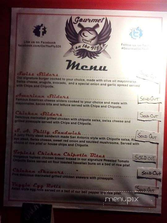 Gourmet on the Fly - San Antonio, TX menu_pic