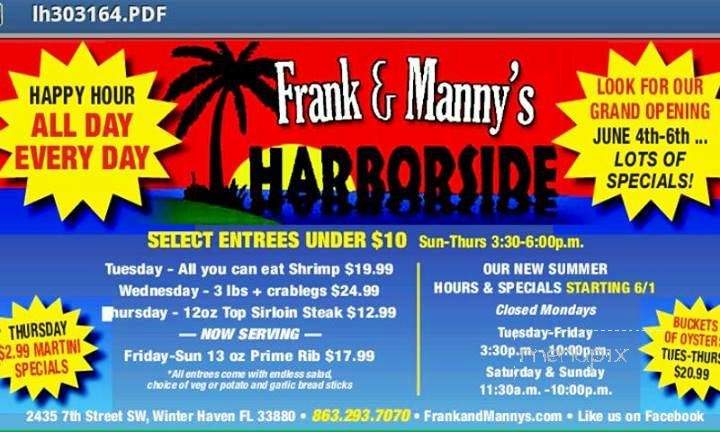 /380173855/Frank-and-Mannys-Harborside-Winter-Haven-FL - Winter Haven, FL