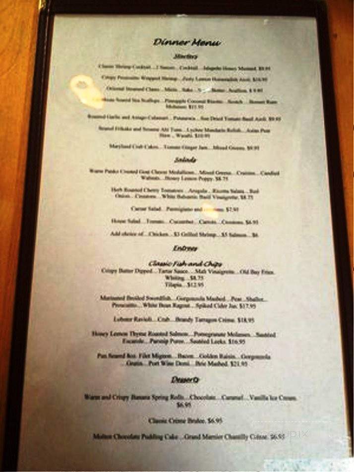 Gerardo's Seafood Cafe - Beacon, NY menu_pic