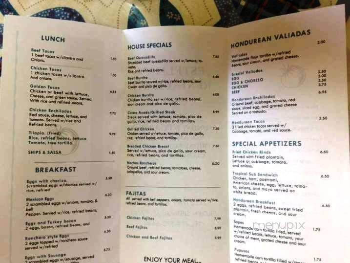 Estelita's - Siloam Springs, AR menu_pic