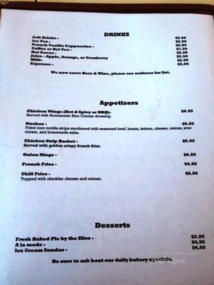 Jenny's Cafe - Independence, CA menu_pic
