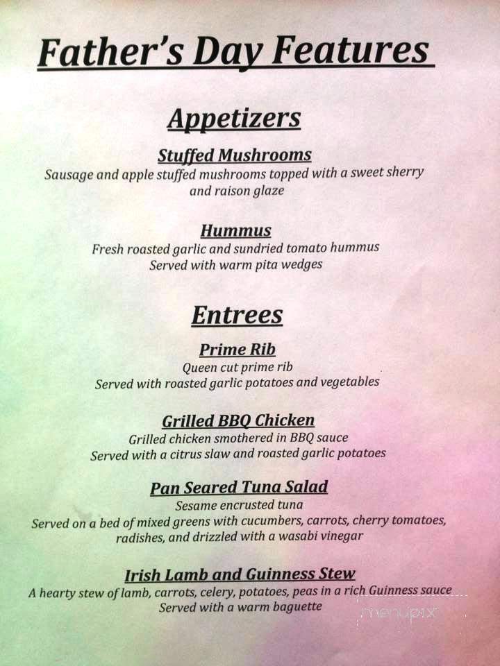 Kennedy's - Belvidere, NJ menu_pic
