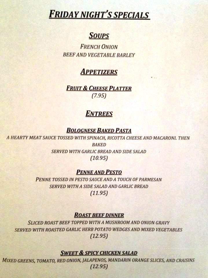 Kennedy's - Belvidere, NJ menu_pic