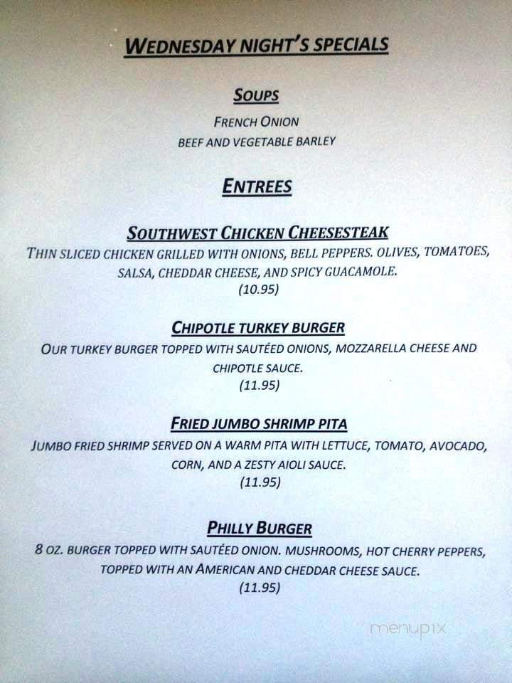 Kennedy's - Belvidere, NJ menu_pic