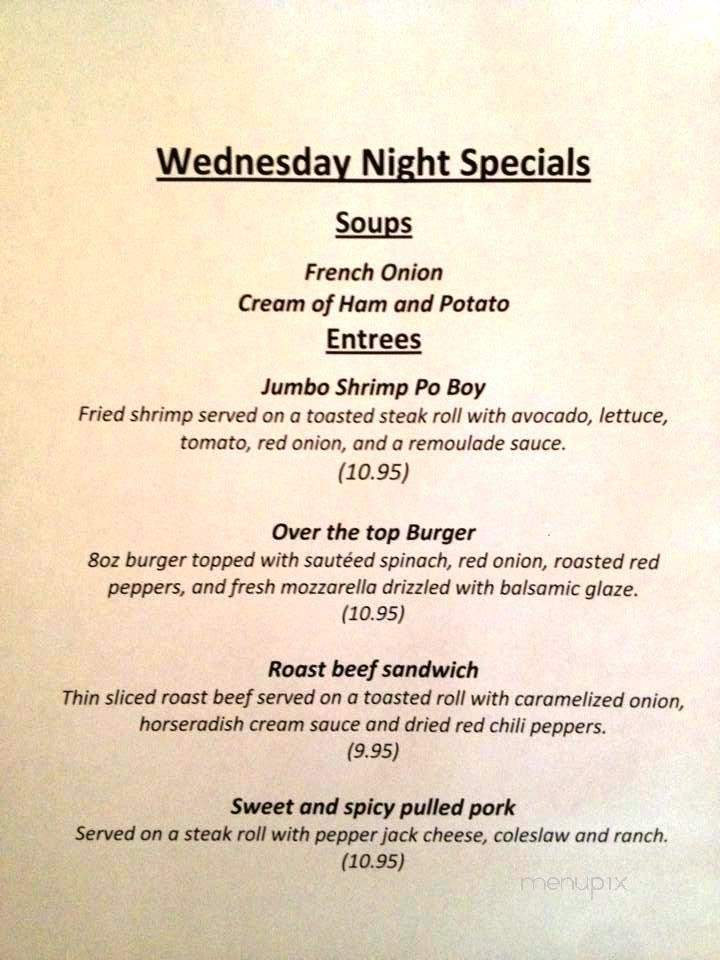 Kennedy's - Belvidere, NJ menu_pic