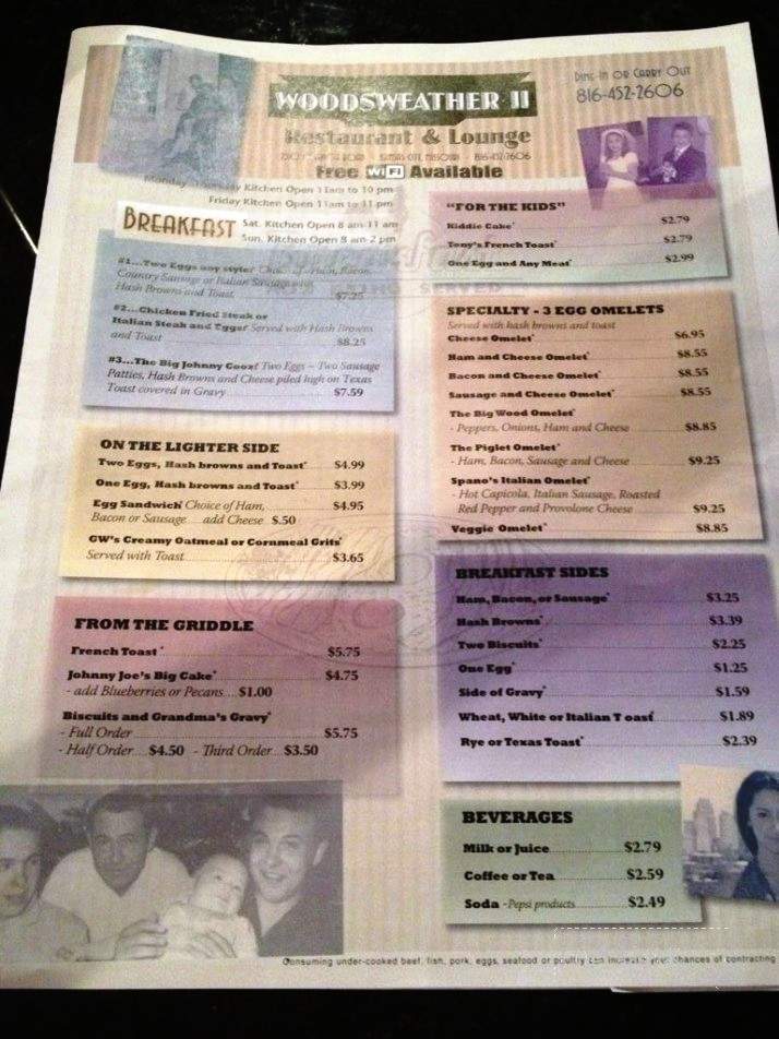 Woodsweather II - Kansas City, MO menu_pic