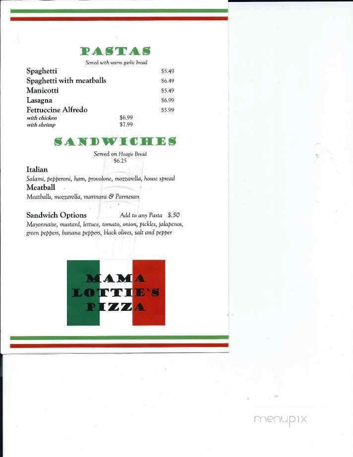 Momma Lotties Pizzeria - Orange Beach, AL menu_pic
