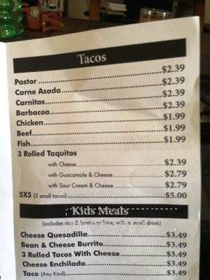 Armando's - Abilene, TX menu_pic