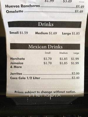 Armando's - Abilene, TX menu_pic