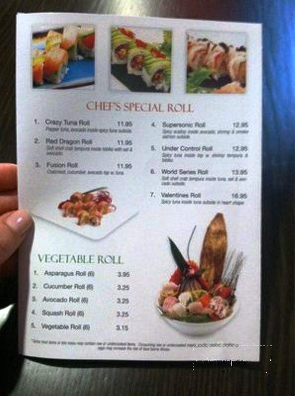 259 Sushi - Lincoln, RI menu_pic