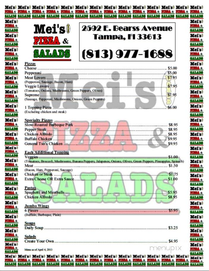 Mei's World - Tampa, FL menu_pic