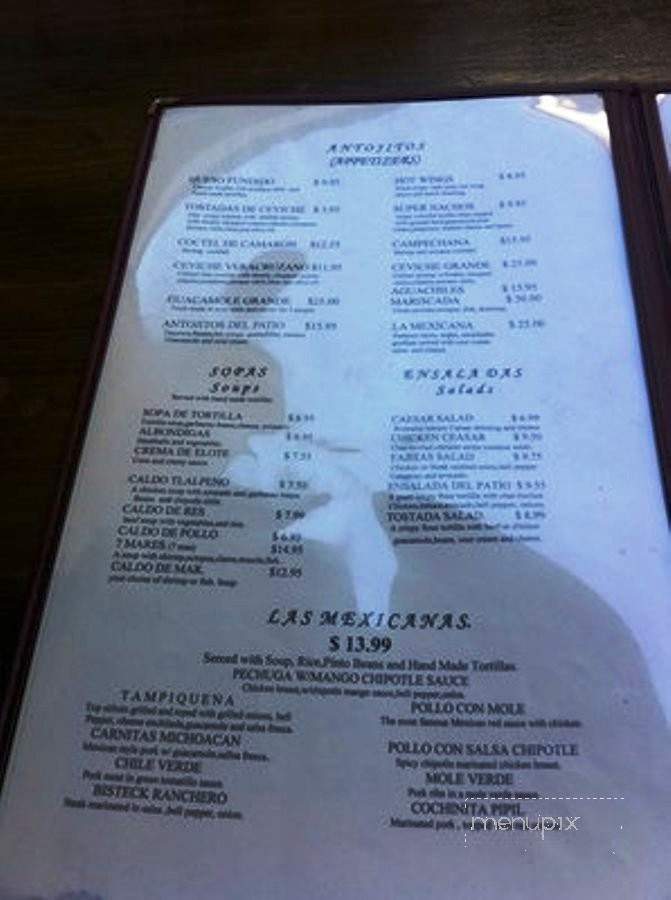 El Patio of Old Town - San Diego, CA menu_pic