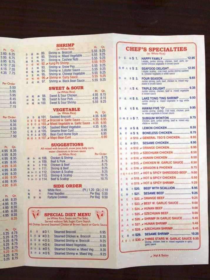 Panda Wok - Conway, AR menu_pic