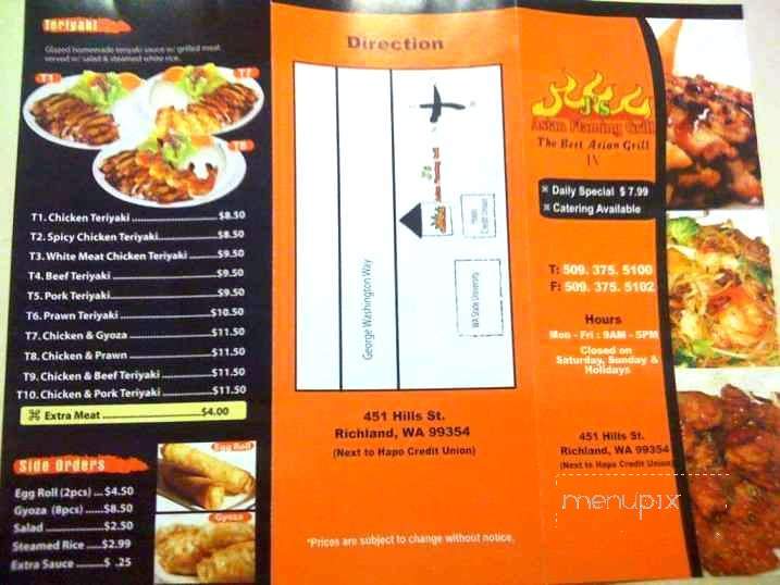 J's Asian Flaming Grill - Kennewick, WA menu_pic