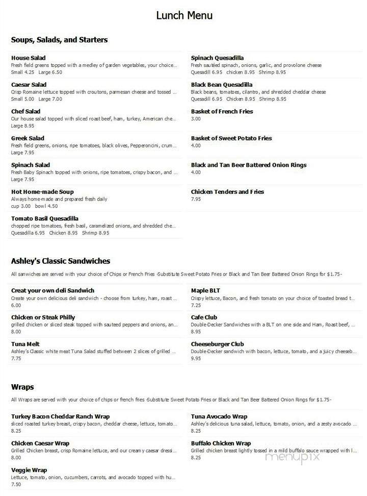 The Blue Owl Sweet Shoppe - House Springs, MO menu_pic