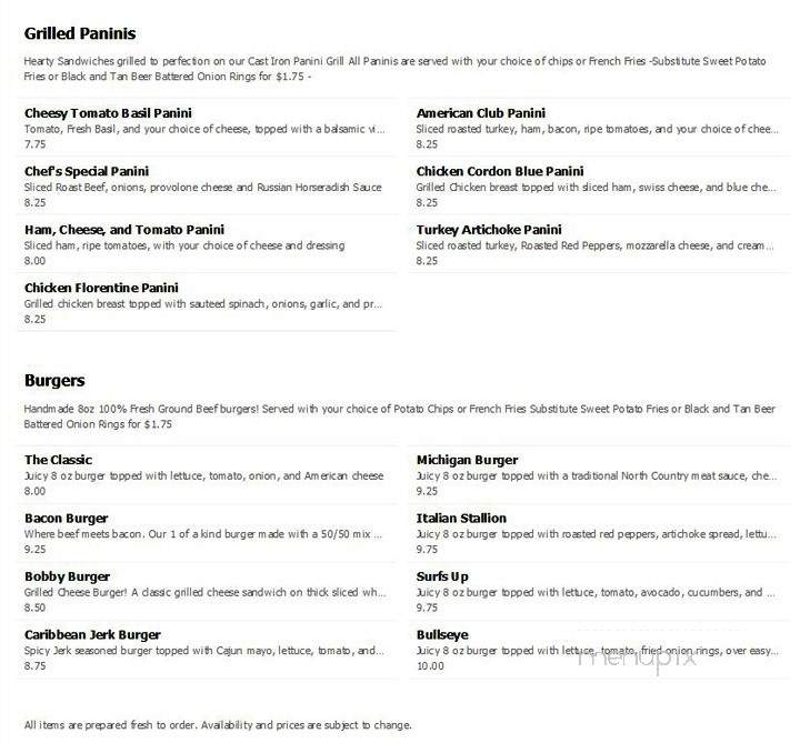 The Blue Owl Sweet Shoppe - House Springs, MO menu_pic