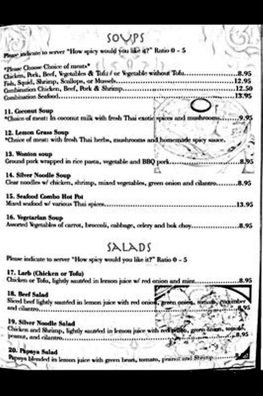 Chanpen Thai Cusine - Phoenix, AZ menu_pic
